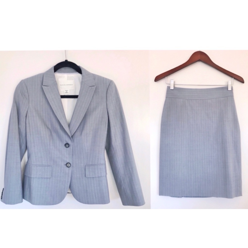 Banana Republic Wool Blazer & Skirt Set